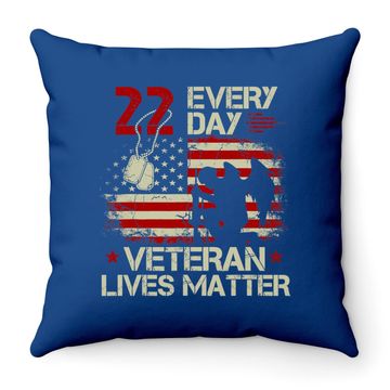 Discover 22 Everyday Veteran Lives Matter Throw Pillow