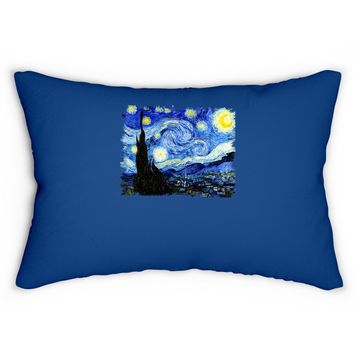Discover The Starry Night Vincent Van Gogh Lumbar Pillow