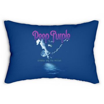 Discover Deep Purple Smoke On The Water Lumbar Pillow