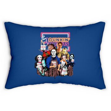 Discover Halloween Horror Friends Love Dunkin Donuts Lumbar Pillow
