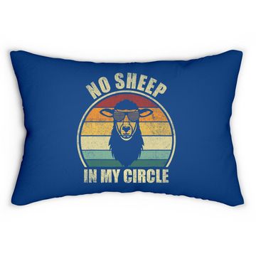 Discover No Sheep In My Circle Funny Sarcastic Lumbar Pillow