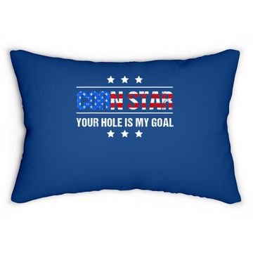 Discover Corn Star Your Hole Is My Goal Cornhole Lumbar Pillow