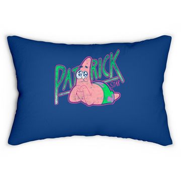 Discover Spongebob Squarepants Patrick Star Vintage Cute Smile Lumbar Pillow