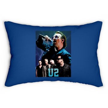 Discover Vintage Style U2 Rock Lumbar Pillow