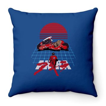 Discover Akira Throw Pillow 80s Anime Throw Pillow