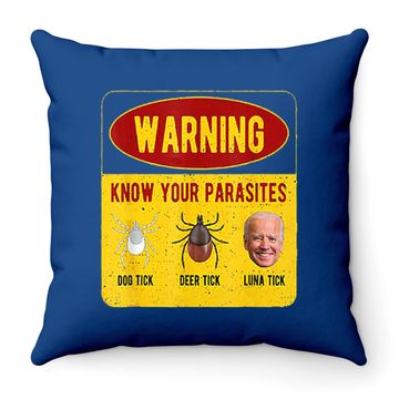 Discover Know Your Parasites Throw Pillow
