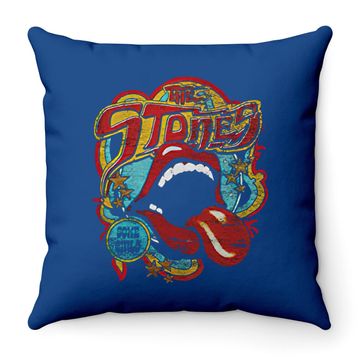 Discover Rolling Stones Vintage Throw Pillow