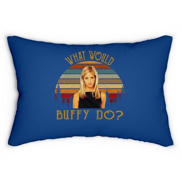 Discover Buffy The Vampire Slayer What Would Buffy Lumbar Pillow