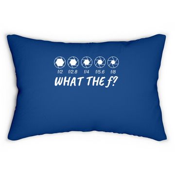 Discover What The F Photography Lumbar Pillow