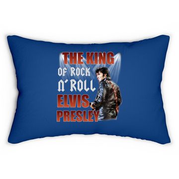 Discover King Of Rock & Roll Elvis Presley Lumbar Pillow