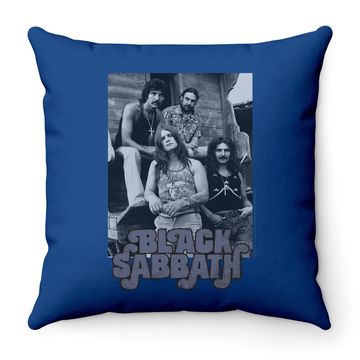 Discover Black Sabbath  Band Throw Pillow