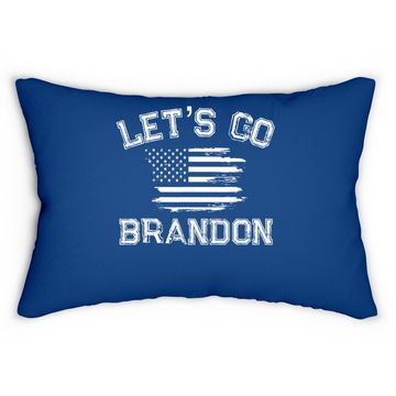 Discover Let’s Go Brandon Conservative Us Flag Lumbar Pillow