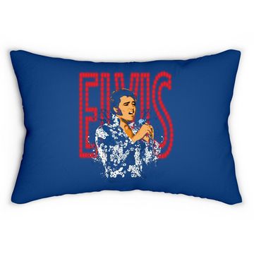 Discover Elvis Presley Singing Lumbar Pillow