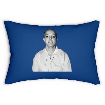 Discover Bald Britney Spears Shaved Head Lumbar Pillow