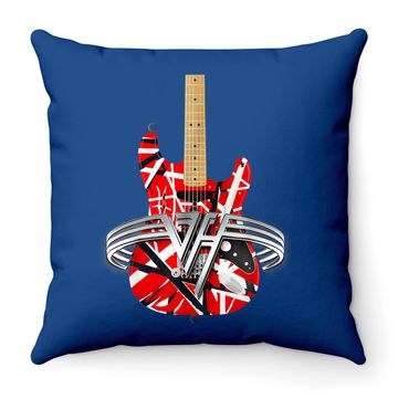 Discover Classic Guitar Vintage Throw Pillow 1960s Throw Pillow