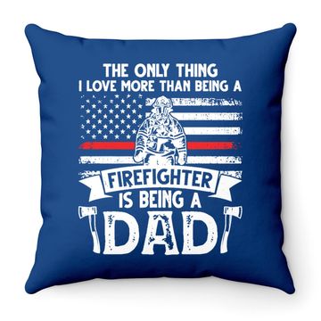 Discover Being A Firefighter Throw Pillow