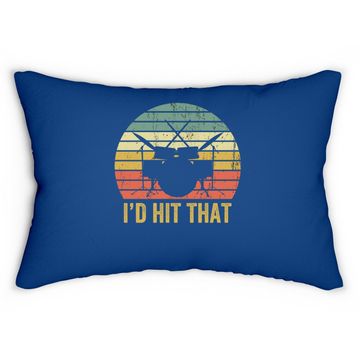Discover Drummer Vintage Drums Lumbar Pillow