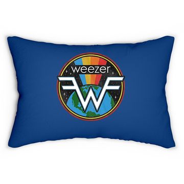 Discover Weezer Space Graphite Heather Lumbar Pillow
