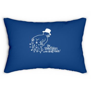 Discover How Snowflake Are Really Made Snowman Lumbar Pillow