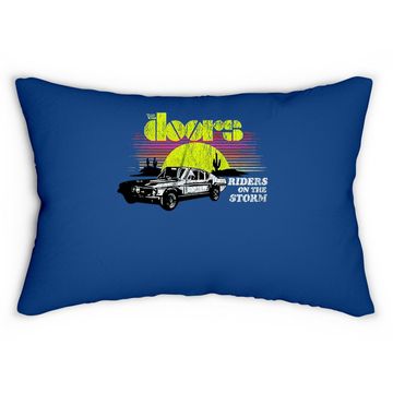Discover The Doors Riders On The Storm Distressed Lumbar Pillow