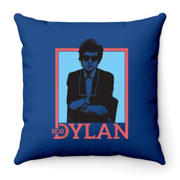 Discover Bob Dylan Outline ly Licensed Throw Pillow