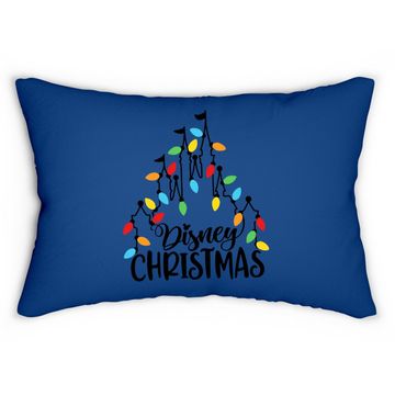 Discover Christmas Disney Christmas Castle Family Matching Lumbar Pillow