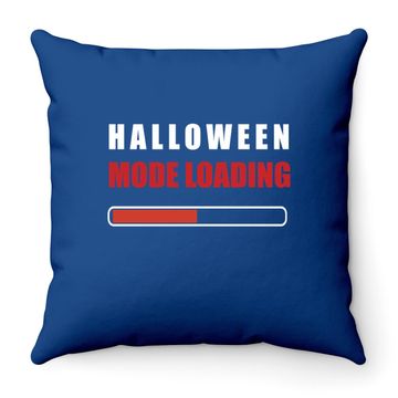 Discover Halloween Mode Loading Throw Pillow