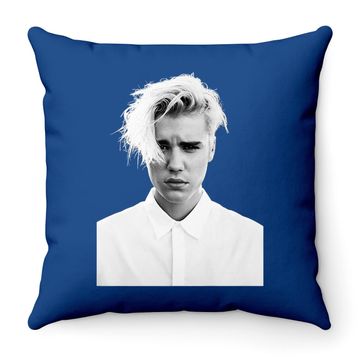 Discover Justin Bieber  Purpose Tour Photo Dateback Throw Pillow