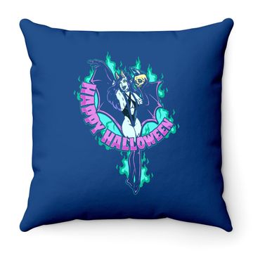 Discover Happy Halloween Succubus Sexy Psychobilly Punk Throw Pillow