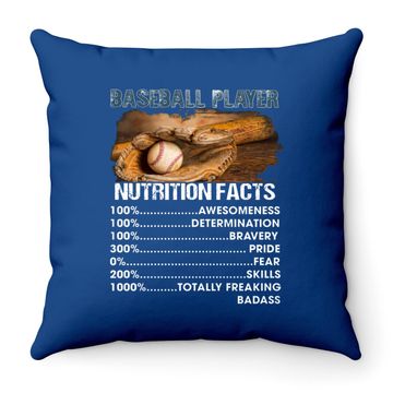 Discover Baseball Player Throw Pillow