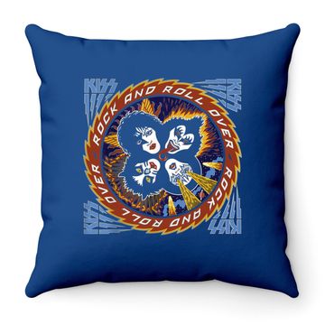 Discover Kiss Rock Band Throw Pillow