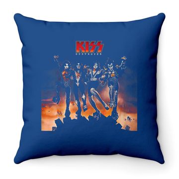 Discover Kiss Rock Band Throw Pillow