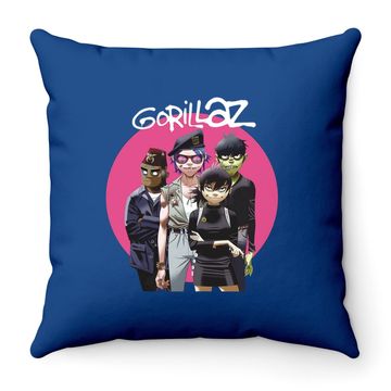 Discover Gorillaz Humanz Band Throw Pillow