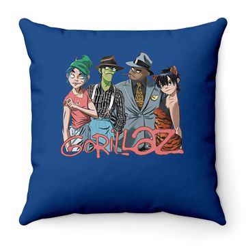 Discover Gorillaz Merch Poster Throw Pillow