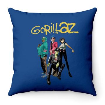 Discover Gorillaz Throw Pillow