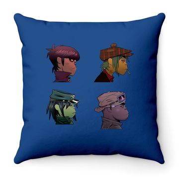 Discover Gorillaz Aries Merch Russel Hobbs Throw Pillow