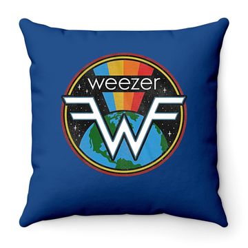 Discover Weezer Space Graphite Heather Throw Pillow