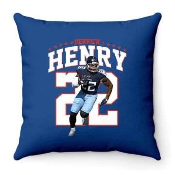 Discover Derrick Henry 22 Tennesese Titan Throw Pillow