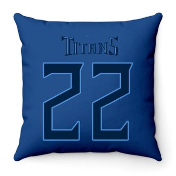 Discover Tennesese Titan Derrick Henry 22 Throw Pillow