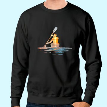 Discover Kayaking Silhouette Kayak Kayaker Sweatshirt