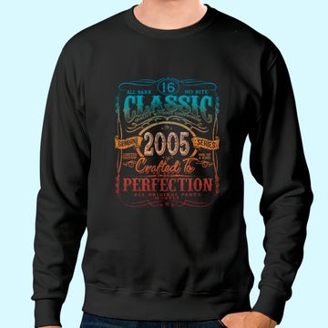 Discover Vintage 2005 Limited Edition Gift 16th Birthday Sweatshirt