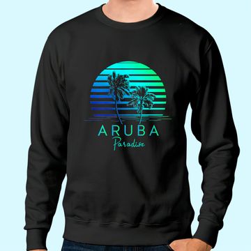 Discover Aruba Beach Tropical Vibes Vacation Souvenir Sweatshirt