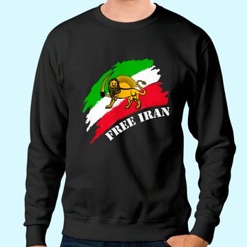 Discover Free Iran Flag With Lion Sweatshirt