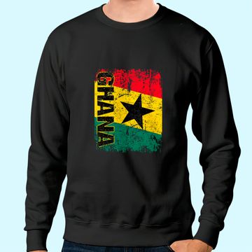 Discover GHANA Flag Vintage Sweatshirt
