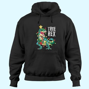 Discover Christmas Dinosaur Tree Rex Pajamas Hoodies