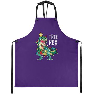 Discover Christmas Dinosaur Tree Rex Pajamas Aprons