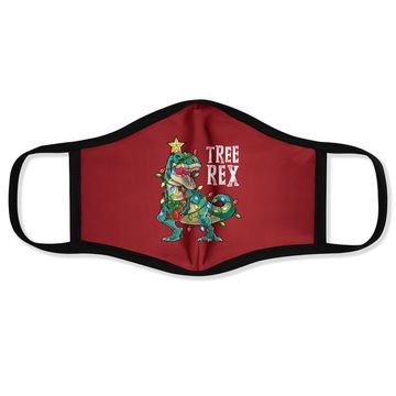 Discover Christmas Dinosaur Tree Rex Pajamas Face Masks