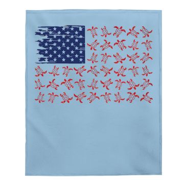 Discover Turtle Flag Classic Baby Blanket