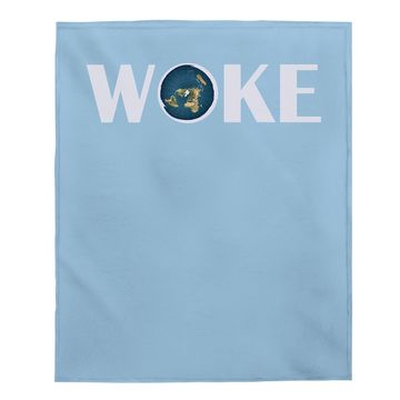 Discover Woke Baby Blanket Flat Earth Society Planet For Gift
