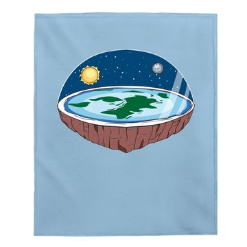 Discover Flat Earth Baby Blanket Ice Wall Baby Blanket Flat Theory Society Baby Blanket